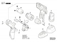 Bosch 3 601 JF7 080 GSR 120-LI Cordless Drill Driver Spare Parts